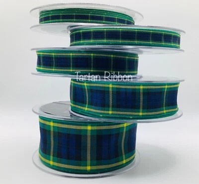 Gordon Tartan Ribbon~Berisfords~Choice of Lengths/Widths~Full Rolls~Free Postage - Image 1 of 4