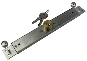 Roller Shutter Door Lock Ultra Narrow Centre Lock 200mm x 30mm x 10mm Body - Picture 1 of 4