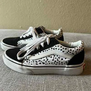 Sneakers bianche e nere dalmate Vans vecchia scuola taglia 2 - Foto 1 di 11