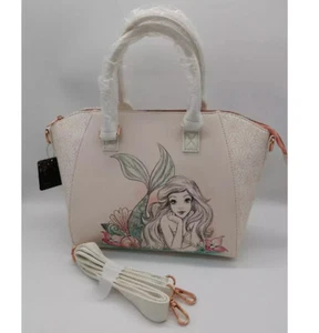 Arielle die kleine Meerjungfrau Land und Meer Umhängetasche Disney Loungefly Brandneu mit Etikett - Bild 1 von 5