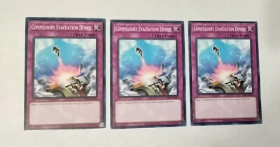 3X Compulsory Evacuation Device Yugioh Trap Cards The Best Great Online Set Deal - Image 1 of 2