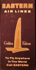 Eastern Airlines 50's Golden Falcon Ticket Folder ~ Sinclair Aircraft Oil (Gebraucht) - Bild 1 von 3