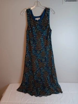 Vestido sin Mangas Studio 1 Y2K Talla 16 Estampado Floral Años 90 Foto 1 de 4