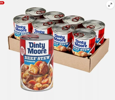 Dinty Moore Beef & Vegetables Stew, Hearty Meals, Gluten Free, 15 Ounce (8 Pack)