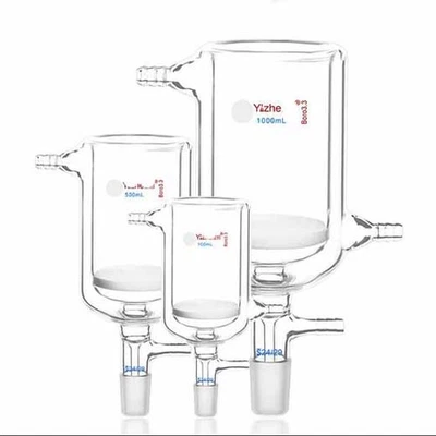 Double layer 50-1000ml G3 funnel standard port Laboratory Chemistry glassware - Image 1 of 4