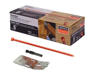 Simpson Strong-Tie SDWC15600-KT 6" Strong Drive Structural Screws 50 Screws - Picture 1 of 13