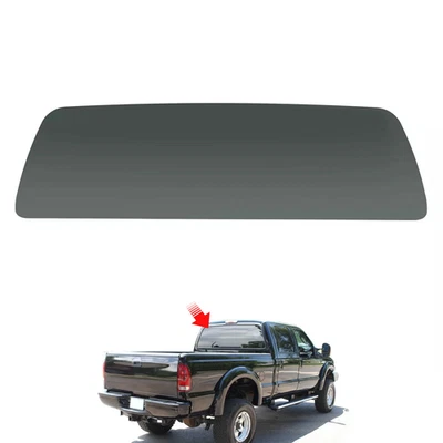Tempered Dark Rear Window Glass Fits 99-07 Ford F250 F350 F450 F550 F650 F750 - Image 1 of 4