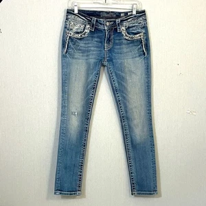 Miss Me Skinny Jeans JP 726752 Bling Jeans 368 Medium Wash Schrittlänge 30“ - Bild 1 von 10