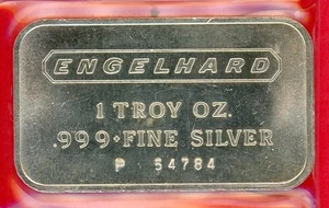 Lingotto argento 1 oz^^Engelhard^^con numero di serie^^ - Foto 1 di 2