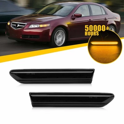 Luces de señalización delanteras izquierda+derecha para Acura TL 2004-2008 ámbar LED EXV Foto 1 de 4