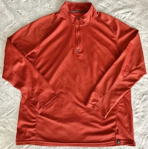 Prana Orion 1/4 Zip Shirt Herren XL orange atmen leichter Pullover #M2ORIO314 - Bild 1 von 10