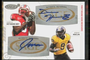 2009 SAGE Squared Dual Darrius Heyward Bey/Jeremy Maclin Rookie Auto #SA-27 - Picture 1 of 2