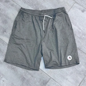 Athletic Annex Mens Performance Tech Casual Shorts Gray Gym Workout Size L - Picture 1 of 7