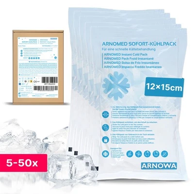 ARNOMED Sofort Kälte-Kompressen 12x15cm Kühlpad zum Knicken Direkt Kühlpack Gr M - Bild 1 von 4
