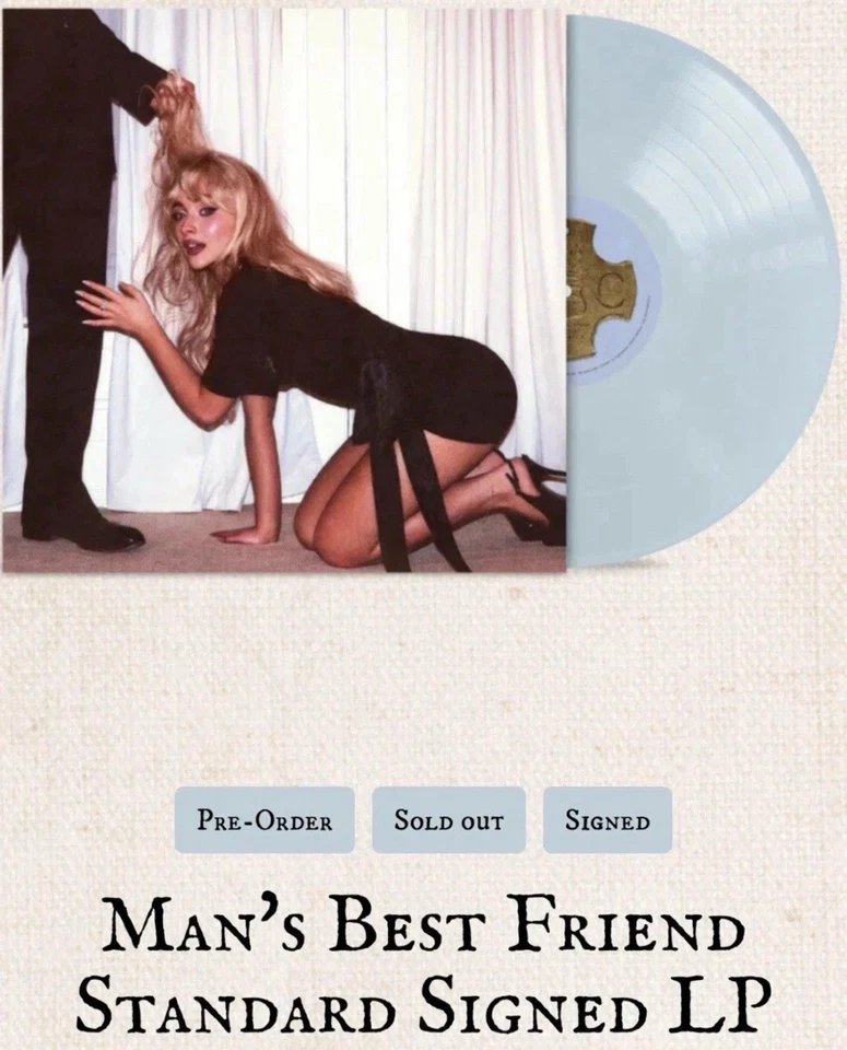 Signed/Autographed Man’s Best Friend Vinyl LP Sabrina Carpenter IN HAND - Image 1 of 1