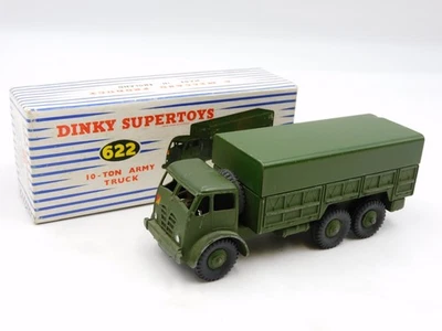 Dinky 10 Ton Army Truck 622 diecast w/ driver boxed England Meccano Supertoys  - Immagine 1 di 4