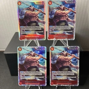 Set of 4 One Piece Card Edward Newgate OP02-004 SR Paramount War English - Picture 1 of 10