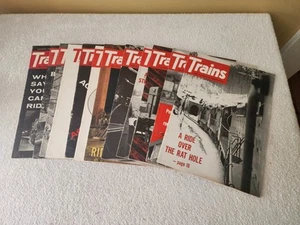 TRAINS THE MAGAZINE OF RAILROADING--1961 CompleteYear (12 Magazines) - Picture 1 of 13