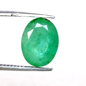 1.49 Cts Certified Natural Emerald Oval Cut 9x6.75 mm Untreated Loose Gemstone - Picture 1 of 6