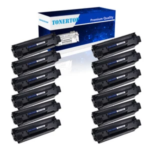 12PK Laser Toner Cartridge CB436A 36A Compatible with HP LaserJet P1505n Printer - Picture 1 of 20