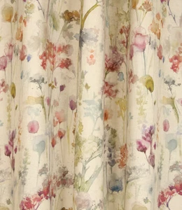 Voyage Maison Ilinizas Poppy Lined Pencil Pleat Curtains - Picture 1 of 4