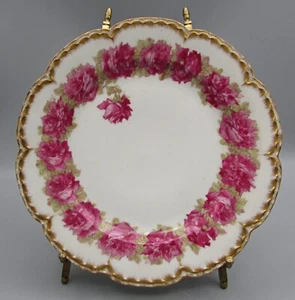 Haviland Drop Rose Mittagsteller - rosa Rosen - Schleiger 55L - Bild 1 von 3