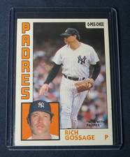1984 O-Pee-Chee RICH GOSSAGE Now With San Diego Padres Baseball Card #121 MINT!