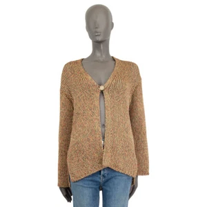 65277 auth CHANEL orange yellow multi 2017 OVERSIZED Cardigan Sweater 36 XS - Picture 1 of 6
