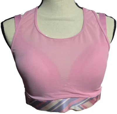 Adore Me Micah Contour High Impact Sports Bra Full Coverage 34DD Pink - Image 1 of 4