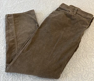 Pantalones de pana grises LL Bean para hombre 44x32 ajuste estándar pierna recta 5 bolsillos - Imagen 1 de 7