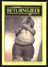 1983 Star Wars Return of the Jedi Monty Fabrieken #9 Jabba's Palace Flute Player