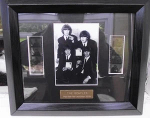 Two Lim Ed Beatles Memorabilia with Film Clips COA - Picture 1 of 11