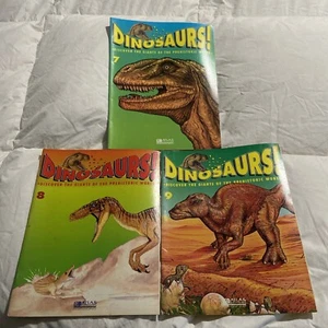 1993-DINOSAURS! MAGAZINES-ISSUES 7, 8, 9-VERY GOOD CONDITION-NO GLASSES - Picture 1 of 10