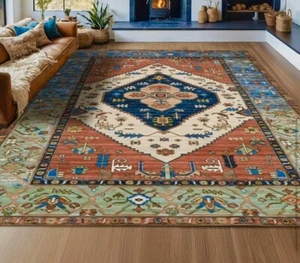 6x9 New Machine Washable Boho Moroccan Vintage Old World Bohemian Area Rugs - Picture 1 of 8