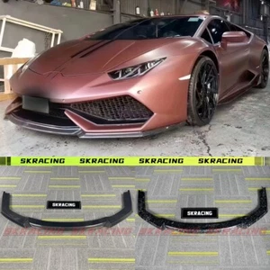 Parachoques delantero de fibra de carbono/carbono forjado labio inferior ajuste Lamborghini Huracan LP610 - Imagen 1 de 41