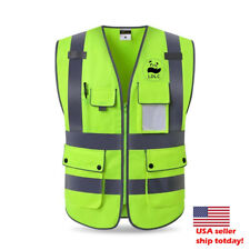 Best quality Hi-Vis Vest Working  Outdoor Reflective Safety Clothing jacket 