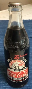 1985 BAKERSFIELD 75TH ANNIVERSARY THIRST KNOWS NO SEASON 10 OZ COCA COLA BOTTLE - Picture 1 of 2