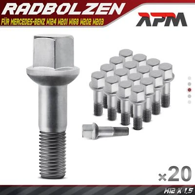 20x Radbolzen Radschraube für Mercedes-Benz 124 W124 190 W201 A W168 C W202 W203 - Bild 1 von 4