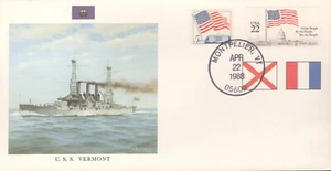 EE. UU. Vermont - gran información histórica en la parte posterior - Imagen 1 de 2