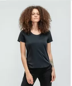 Ministry of Supply Luxe Touch T-Shirt Rundhalsausschnitt schwarz Größe XXS neu mit Etikett kostenloser Versand - Bild 1 von 5