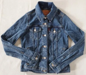 Levi Kids Size XS Blue Denim Jacket Button Up Cotton Blend  - Picture 1 of 6