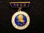 Rare Gdr East German Brass Pin Badge German Championship In Diving Sport 1963