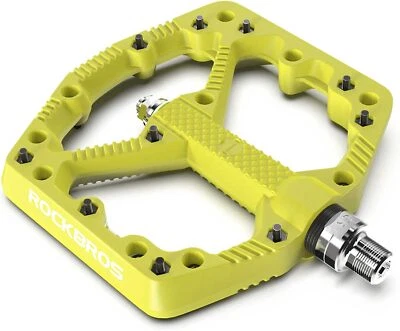 ROCKBROS Bicycle Pedals 9/16" Lightweight Widen DU Bearing Platform Pedals - Image 1 of 4