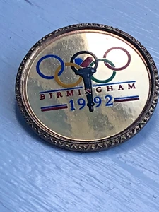Seltene Birmingham 1992 Olympia Bid Promotion Kampagne Pin Button Ansteckabzeichen - Bild 1 von 4