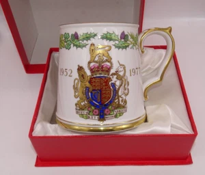 Spode Silver Jubilee 1977 Tankard Mug in original box - 10.5 cm High - Picture 1 of 6