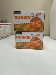 2 Scatole Dunkin' Donuts Keurig K-Cup Stagionale Ho Ho Miele Cannella 10 Ct Caffè - Foto 1 di 4