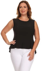 Top peplum talla grande para mujer - Hecho en EE. UU. - Imagen 1 de 7
