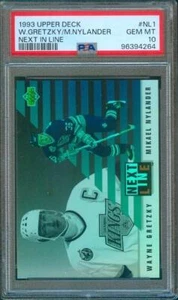 1993-94 Upper Deck WAYNE GRETZKY/MIKAEL NYLANDER Next in Line #NL1 Kings PSA 10 - Picture 1 of 2