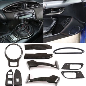 10PCS Carbon Fiber Interior Trim Set For Toyota 86/ Subaru BRZ 2012-2020 - Bild 1 von 8