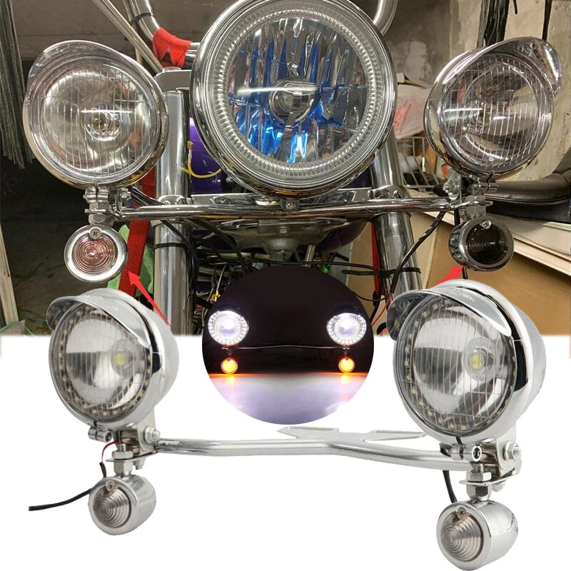 Motorcycle Passing Turn Signal Spot Light Bar For For Honda VTX1300C VTX1800C VT Foto 1 de 4